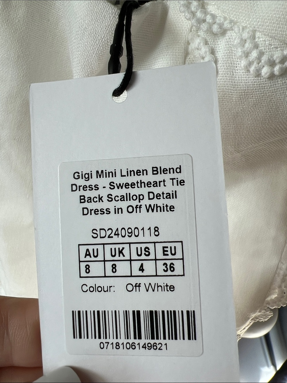 REVOLVE Cream Lace-Trim Spaghetti-Strap Mini Dress - Picture 8 of 9